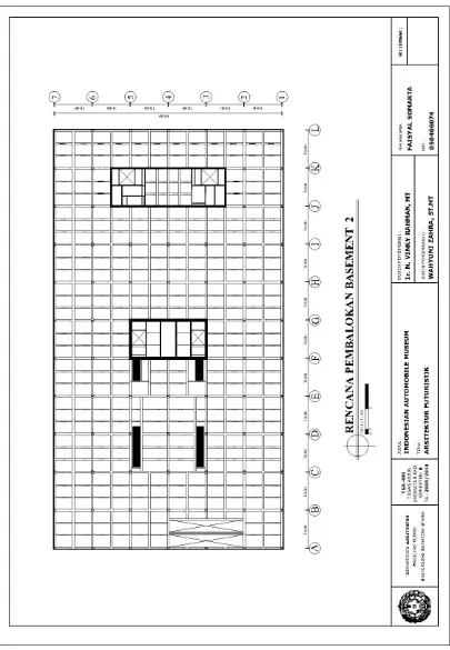 Gambar 6.16. Rencana Pembalokan Basement 2 