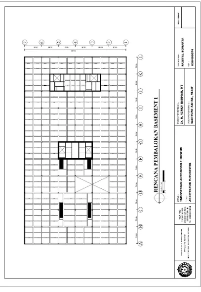 Gambar 6.17. Rencana Pembalokan Basement 1 