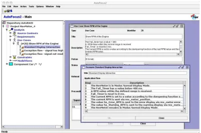 Figure 8. Use Case- and Scenario-Modeling in AUTORAID