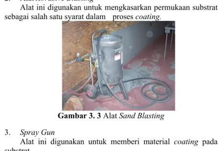 Gambar 3. 3 Alat Sand Blasting 3. Spray Gun