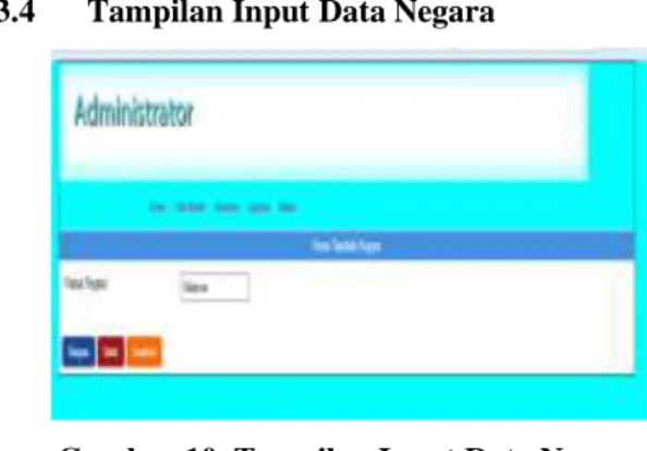 Gambar 11. Tampilan Input Data Provinsi 