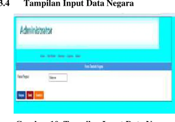 Gambar 11. Tampilan Input Data Provinsi
