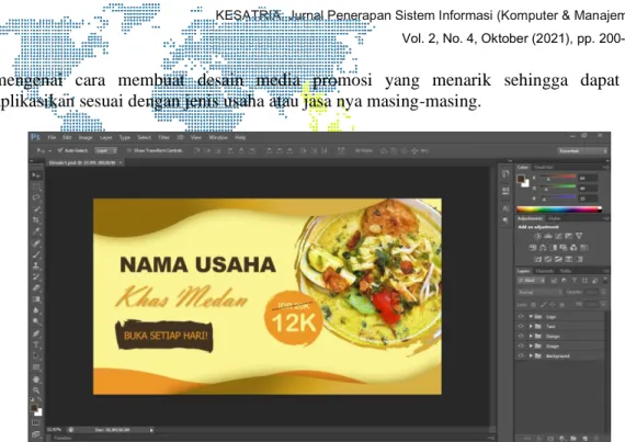 Gambar 6. Contoh desain usaha kuliner 