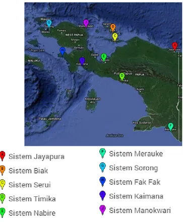 Gambar 4. 4 Letak Pembangkit di Papua 