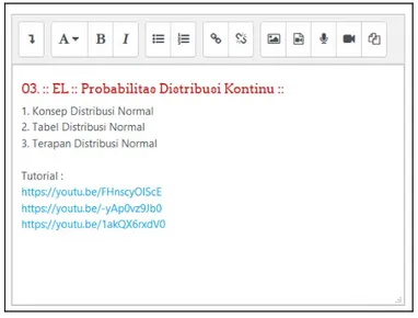 Gambar 9 : Tampilan akhir konten video di Moodle