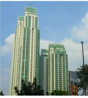Gambar 1.2 Bangunan gedung bertingkat dengan 2 Tower 