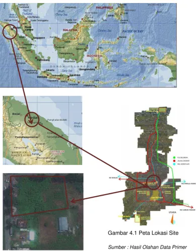 Gambar 4.1 Peta Lokasi Site 