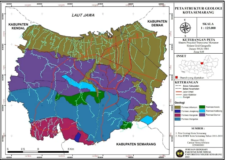Gambar 4.2 Peta Geologi Kota Semarang