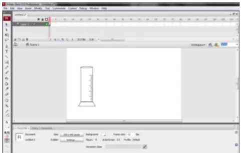 Gambar 4.6 Proses pembuatan Animasi tween  6.  Pada frame 10 klik kanan terus pilih insert keyframe