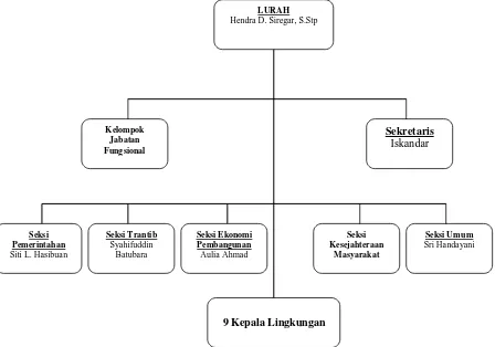 Gambar 4 : Bagan Struktur Organisasi Kelurahan Denai 