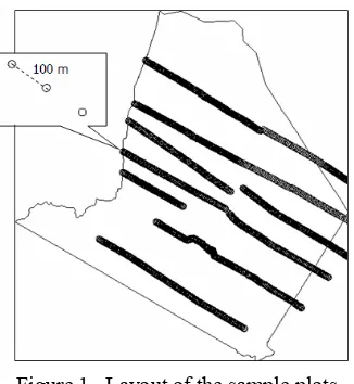 Figure 1.  Layout of the sample plots 