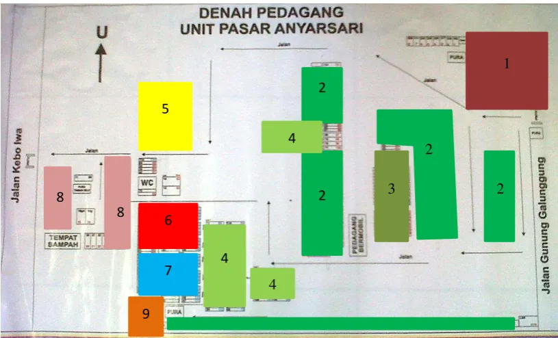 Gambar 2.30 Denah Pasar Anyarsari 