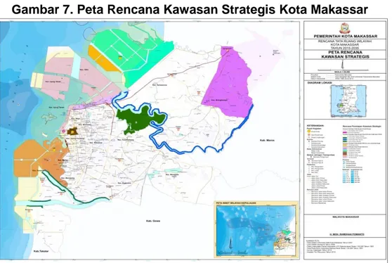 Gambar 7. Peta Rencana Kawasan Strategis Kota Makassar