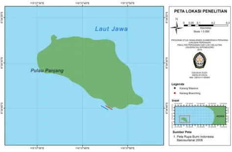 Gambar 1. Peta Pulau Panjang 