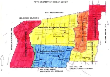 Gambar 4.1: Peta Kecamatan Medan Johor 
