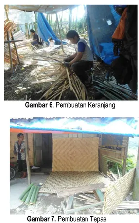 Gambar 6. Pembuatan Keranjang 