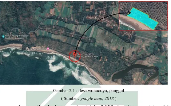 Gambar 2.1 : desa wonocoyo, panggul  ( Sumber: google map, 2018 ) 