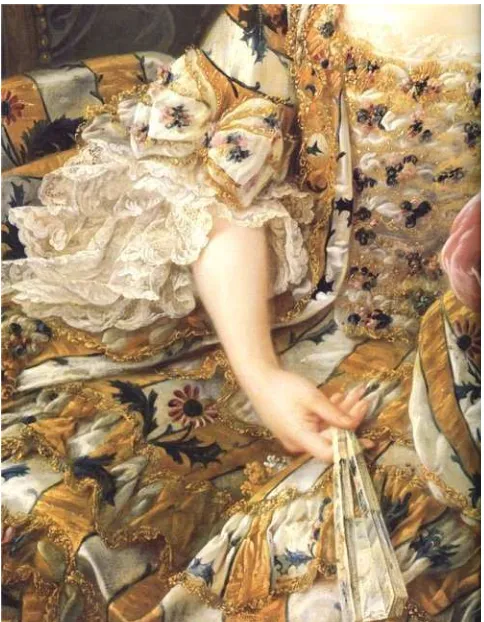 Gambar 6. Detail busana wanita periode Rococo