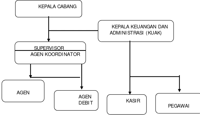 Gambar: 4.1 Struktur Organisasi AJB Bumiputera 1912 Cabang Lubuk Pakam (2014) 