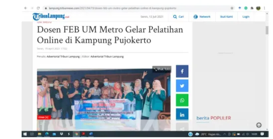 Gambar 6. Tim Pengabdian UM Metro dan Pokdakan Srinara 