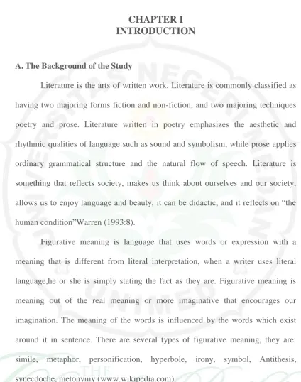 Figurative meaning is language that uses words or expression with a 