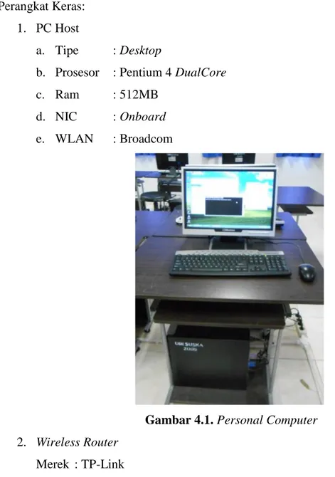 Gambar 4.1. Personal Computer 2. Wireless Router