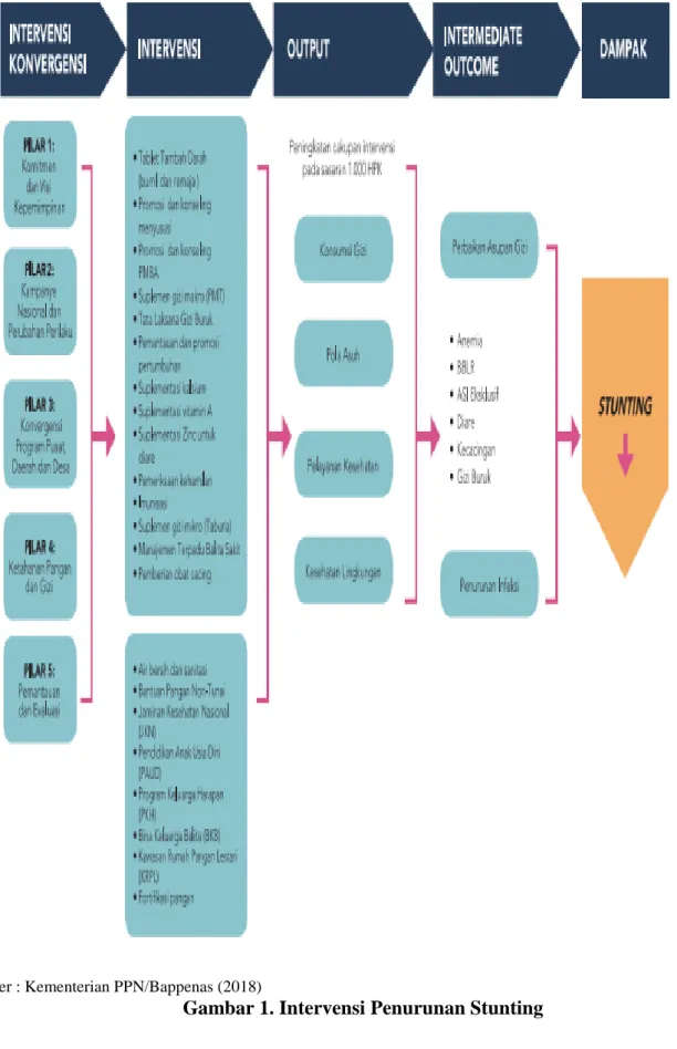 Gambar 1. Intervensi Penurunan Stunting 