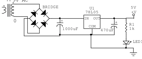 Gambar 3.4 Rangkaian Mikrokontroler ATMega 8535