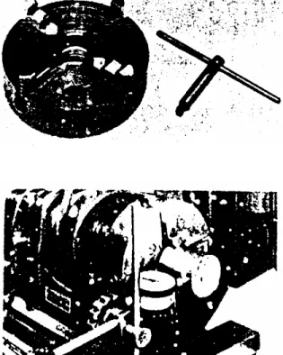 Gambar 15: Chuck kepala empat dan pemasangan benda kerja 