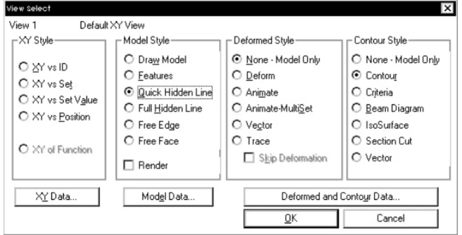 Gambar 5.2. Tampilan menu untuk mengatur hasil dari postprocess data 