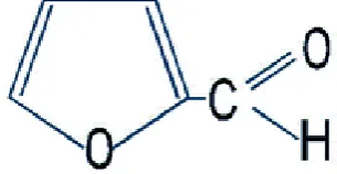 Gambar Struktur molekul Furfural