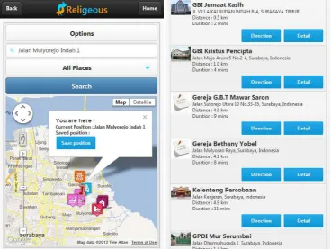 Gambar 7. Pilihan menu maps 