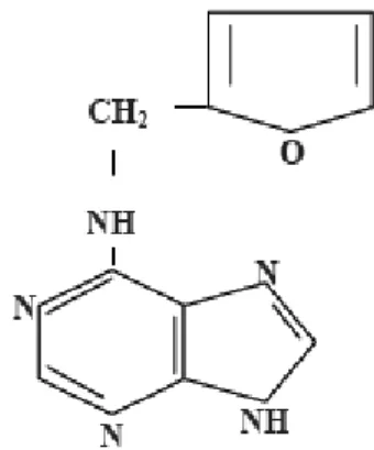 Gambar 1. Rumus Bangun Kinetin (Berat Molekul : 215.22 g/mol) 