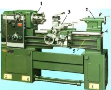Gambar 1 : Mesin Bubut  Spindel Utama (Main Spindle) 