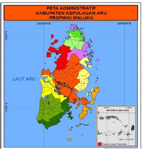 Gambar 2. 1 Peta Kabupaten Kepulauan Aru 