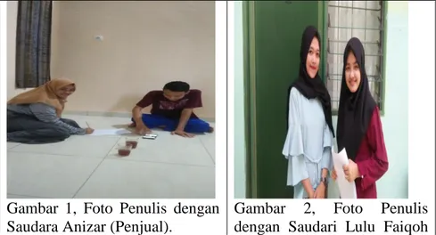 Gambar  2,  Foto  Penulis  dengan  Saudari  Lulu  Faiqoh 