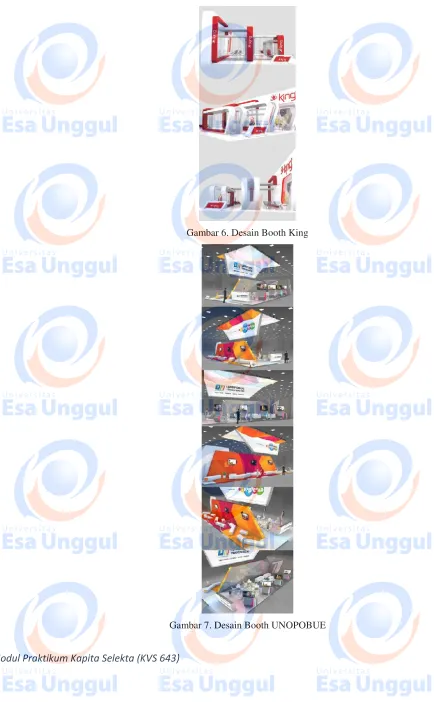 Gambar 6. Desain Booth King