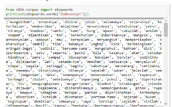 Gambar 10. Code Python Install NLTK 