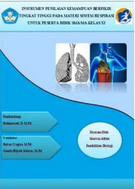 Gambar 1. Sampul Instrumen Penilaian HOTS Materi Sistem Respirasi 