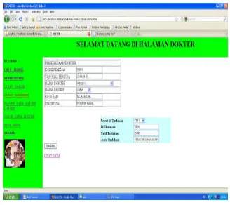 Gambar 21 Tampilan Input Data Jadwal 