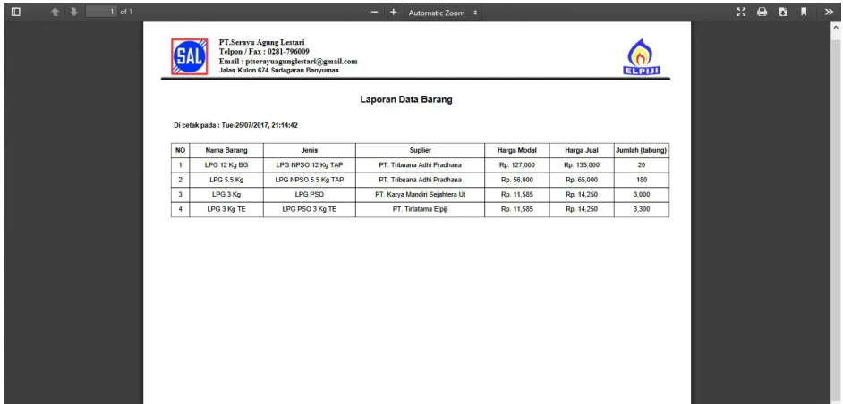 Gambar 9. Halaman Data Form Tambah Barang 