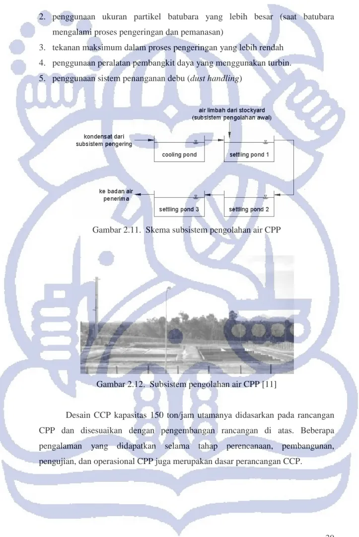Gambar 2.11.  Skema subsistem pengolahan air CPP 