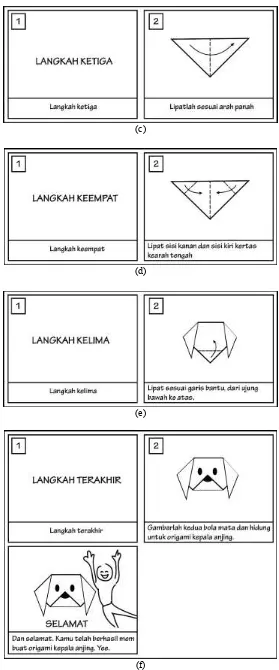 Gambar 6. Storyboard animasi Langkah-langkah Pembuatan Seni Origami (lanjutan) 