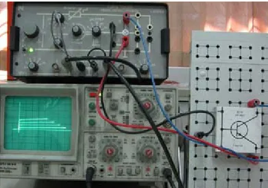 Gambar 3.4 Rangkaian percobaan karakteristik output transistor NPN