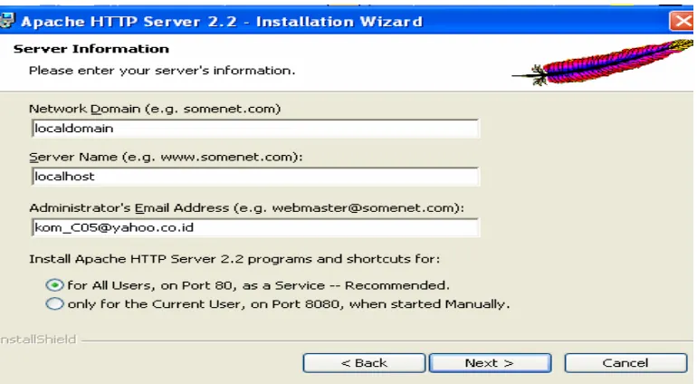 Gambar 5.1 Server Information  