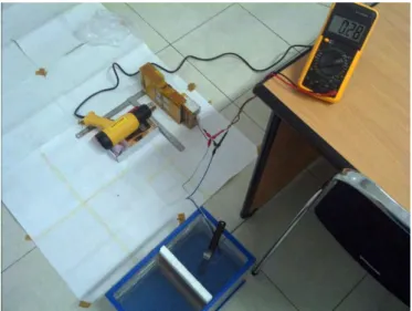 Gambar 4.4. Percobaan Impressed Current Cathodic  Protection (ICCP) 