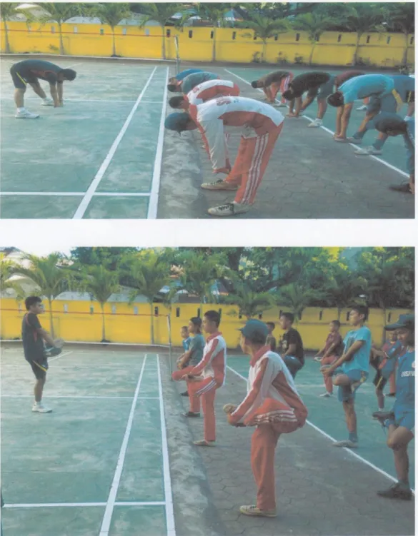 Gambar 1 : Melakukan Pemanasan 