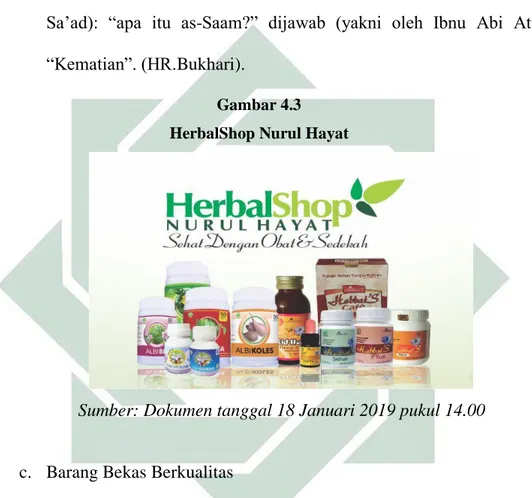 Gambar 4.3  HerbalShop Nurul Hayat 