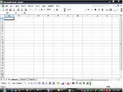 Gambar 5.1 Awal Microsoft Excel 