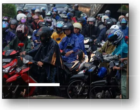 Gambar 1. Dominasi sepeeda motor di kotta Surabaya 
